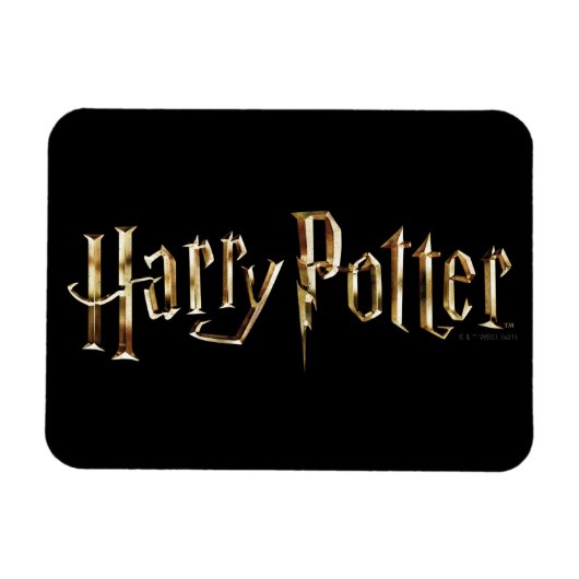 Gold Harry Potter Logo Magneet (Horizontaal)