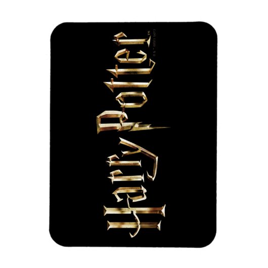 Gold Harry Potter Logo Magneet (Verticaal)