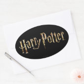 Gold Harry Potter Logo Ovale Sticker (Envelop)