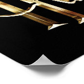 Gold Harry Potter Logo Poster (Hoek)