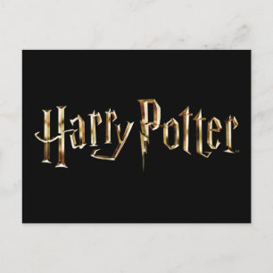 Gold Harry Potter Logo Uitnodiging Briefkaart