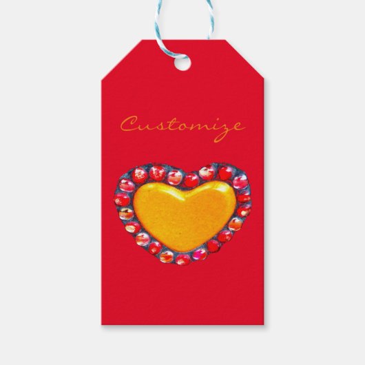 Gold hart Thunder_Cove Cadeaulabel (Voorkant)