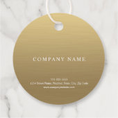 Gold Hartelijk dank Bedankjes Labels (Achterkant)