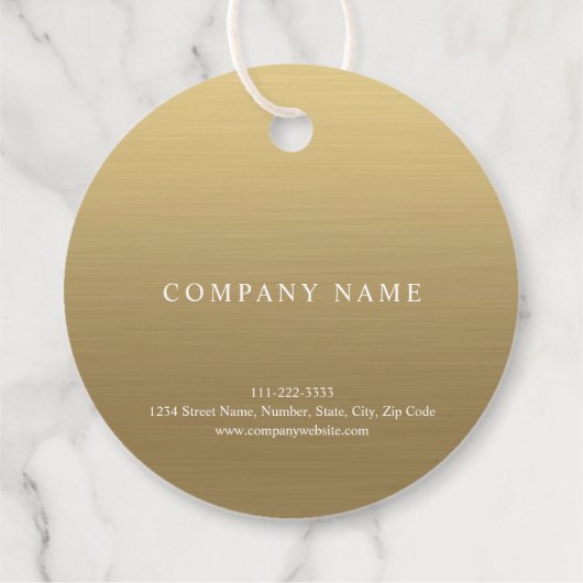 Gold Hartelijk dank Bedankjes Labels (Achterkant)