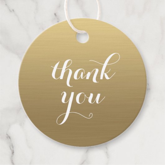 Gold Hartelijk dank Bedankjes Labels (Voorkant)
