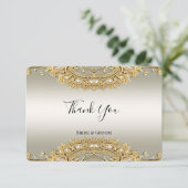 Gold - Hartelijk dank Bedankkaart (Staand voorkant)