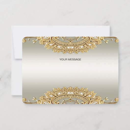 Gold  - Hartelijk dank Bedankkaart (Achterkant)