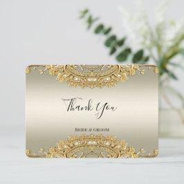 Gold - Hartelijk dank Bedankkaart