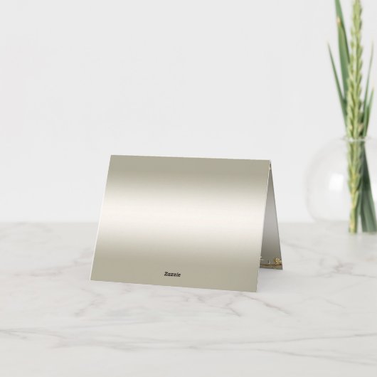 Gold  - Hartelijk dank Bedankkaart (Achterkant)