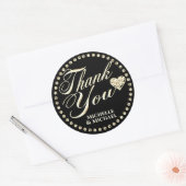 Gold Hartelijk dank, Klassieke Sticker (Envelop)