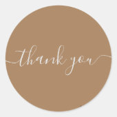 Gold Hartelijk dank Ronde Sticker (Voorkant)