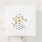 Gold Hartelijk dank voor uw huwelijk Bedankjes Labels (In situ)