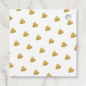 Gold Hartelijk dank voor uw huwelijk Bedankjes Labels (Achterkant)