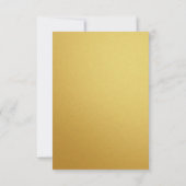 Gold Hawaiian Hibiscus Wedding Save the Date (Achterkant)