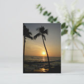 Gold Hawaiian Sunset Briefkaart (Staand voorkant)
