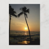 Gold Hawaiian Sunset Briefkaart (Voorkant)