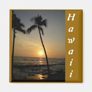 Gold Hawaiian Sunset Magneet