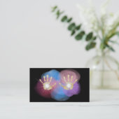 *~* Gold Healing Hands Radiating Light Energy Visitekaartje (Staand voorkant)
