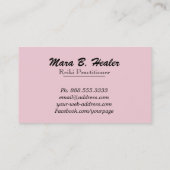 *~* Gold Healing Hands Radiating Light Energy Visitekaartje (Achterkant)