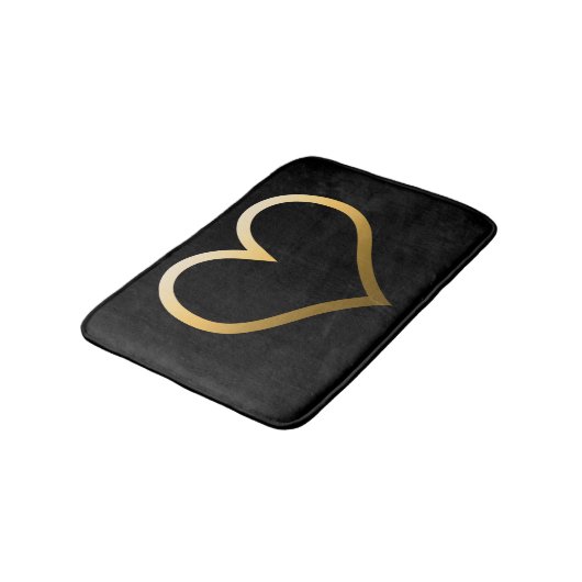 Gold Heart Badmat (Gekanteld)