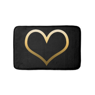 Gold Heart Badmat