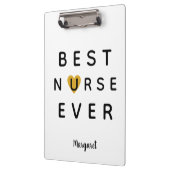 Gold Heart Beste verpleegster ooit Klembord (Links)