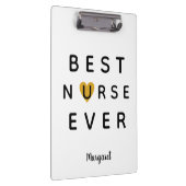 Gold Heart Beste verpleegster ooit Klembord (Rechts)