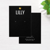 Gold Heart Black Earling-kaart Visitekaartje (Bureau)