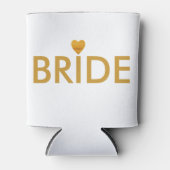 Gold Heart Bride Blikjeskoeler (Voorkant)
