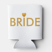 Gold Heart Bride Blikjeskoeler (Achterkant)