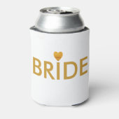 Gold Heart Bride Blikjeskoeler (Blikje Achterkant)