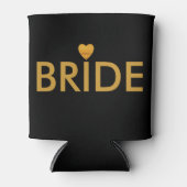 Gold Heart Bride Blikjeskoeler (Voorkant)