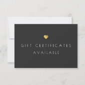 Gold Heart Cadeaubon - Promotiesignaal (Voorkant)