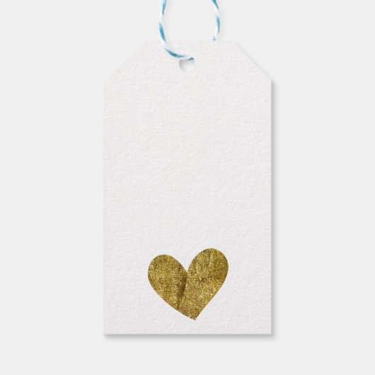 Gold Heart Cadeaulabel (Achterkant)