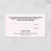 Gold Heart Customer Loyalty Reference Kaart (Achterkant)