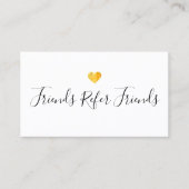 Gold Heart Customer Reference Kaart (Voorkant)