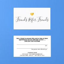 Gold Heart Customer Reference Kaart