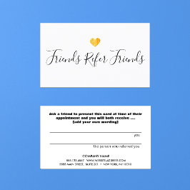 Gold Heart Customer Reference Kaart