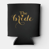 Gold Heart de Bride Faux Folie Blikjeskoeler (Voorkant)