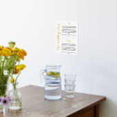 Gold Heart en Script Wedding Vows Keepslag Folie Afdrukken (Laag (Keuken))