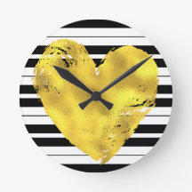 Gold Heart en Stripes