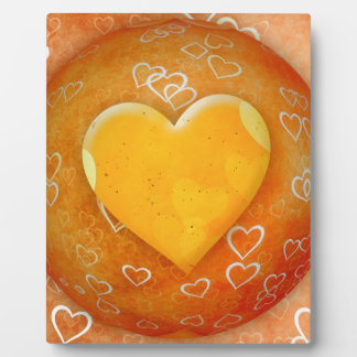 Gold Heart Fotoplaat