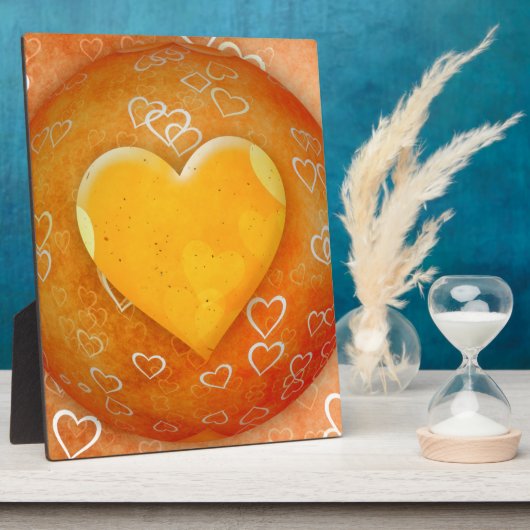 Gold Heart Fotoplaat (Zijkant)