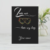 Gold heart funny quote black Flat Holiday Card Feestdagenkaart (Staand voorkant)