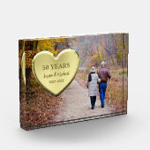 Gold Heart Golden 50th Jubileum Foto (Links)