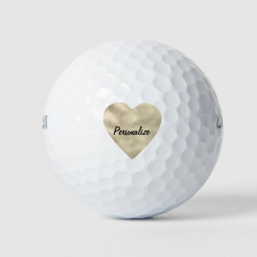 Gold Heart Golfballen (Voorkant)