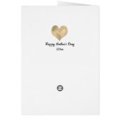 Gold Heart Happy Moederdag Daughter in Law (Achterkant)