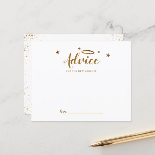Gold Heart Heaven Sent Advice for the New Parents (Voorkant / Achterkant in situ)