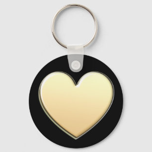 Gold Heart Keychain