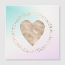 Gold Heart Kindness Peace Love Inspirerend quote